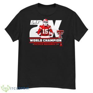 Texas Tech Patrick Mahomes II 2X World Champ Shirt - G500 Men’s Classic T-Shirt