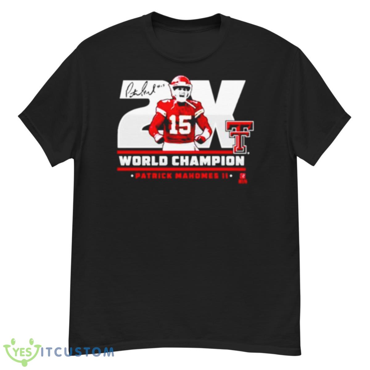 Texas Tech Patrick Mahomes II 2X World Champ Shirt 12 Texas Tech Patrick Mahomes II 2X World Champ Shirt - G500 Men’s Classic T-Shirt