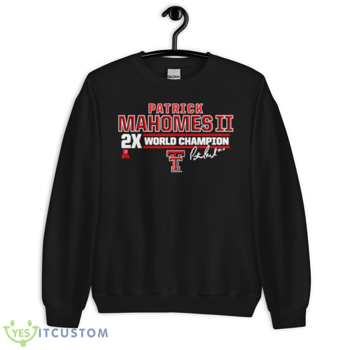 Texas Tech Patrick Mahomes II 2X World Champion Shirt 13 Texas Tech Patrick Mahomes II 2X World Champion Shirt - Unisex Crewneck Sweatshirt