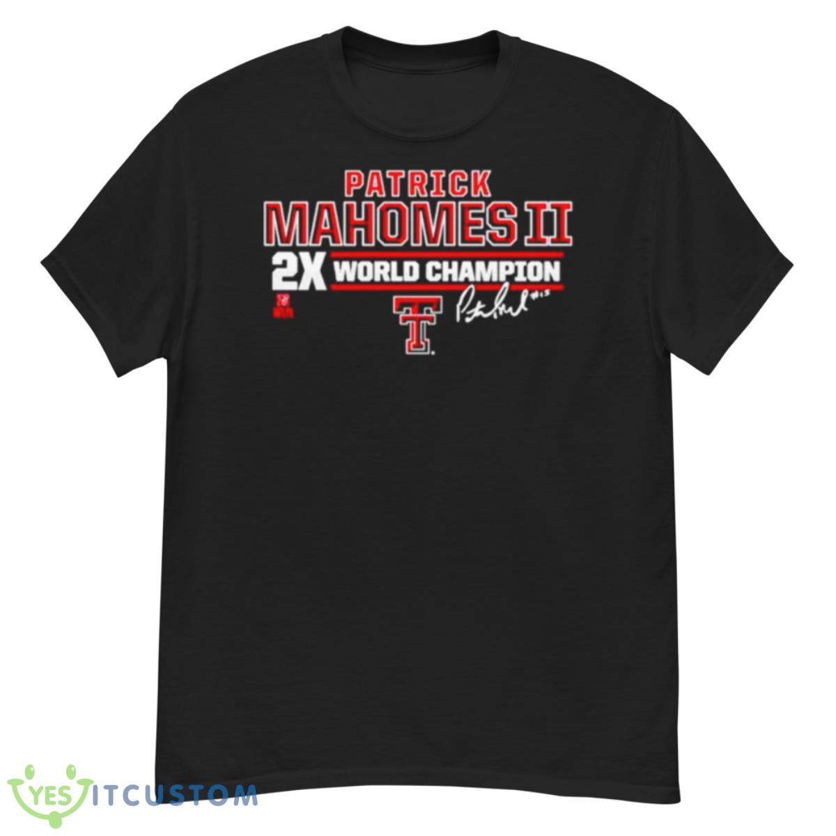 Texas Tech Patrick Mahomes II 2X World Champion Shirt 12 Texas Tech Patrick Mahomes II 2X World Champion Shirt - G500 Men’s Classic T-Shirt