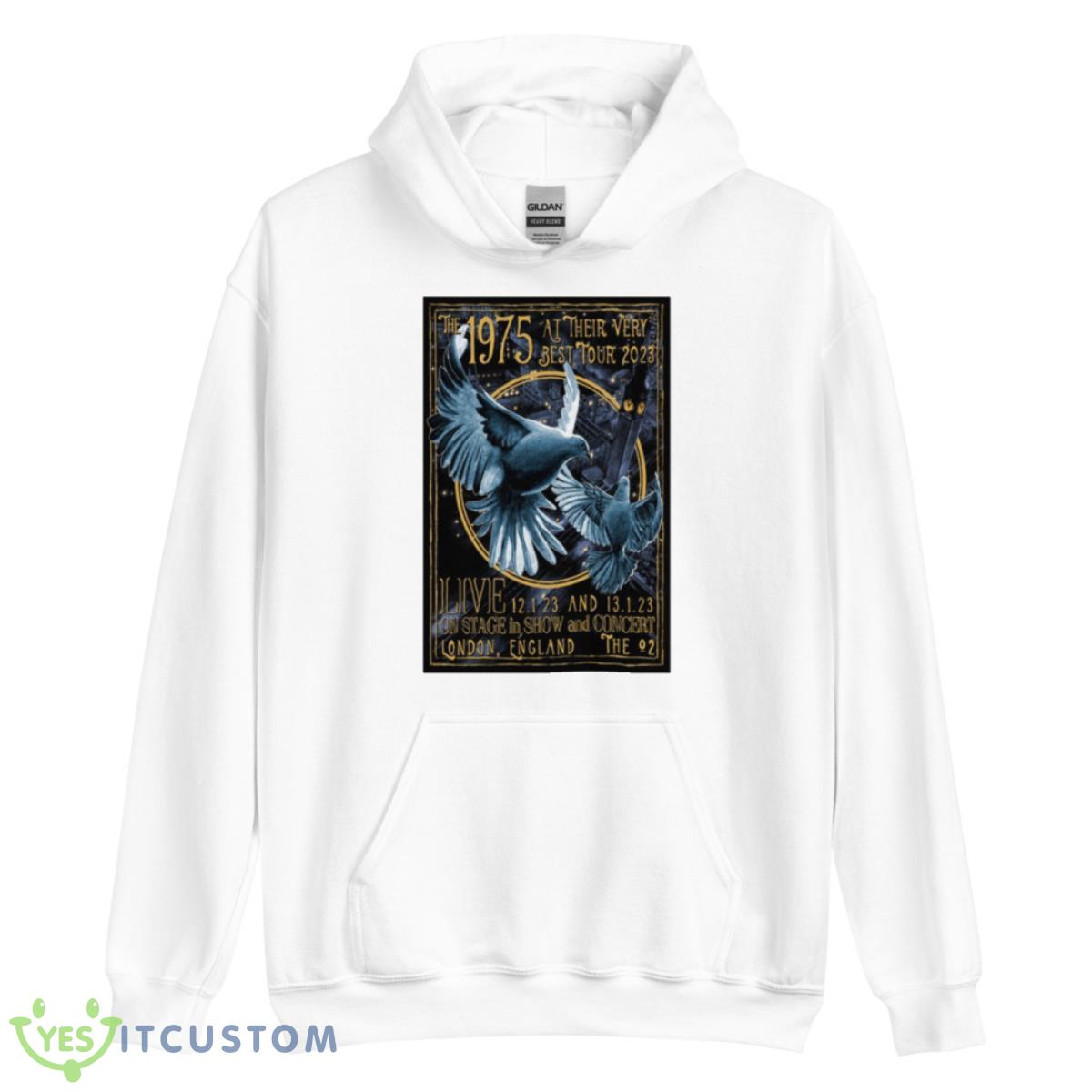 The 1975 London 2023 Jan 12th & 13th The O2 Arena England On Stage In Show And Concert Shirt 3 The 1975 London 2023 Jan 12th & 13th The O2 Arena England On Stage In Show And Concert Shirt - Unisex Heavy Blend Hooded Sweatshirt