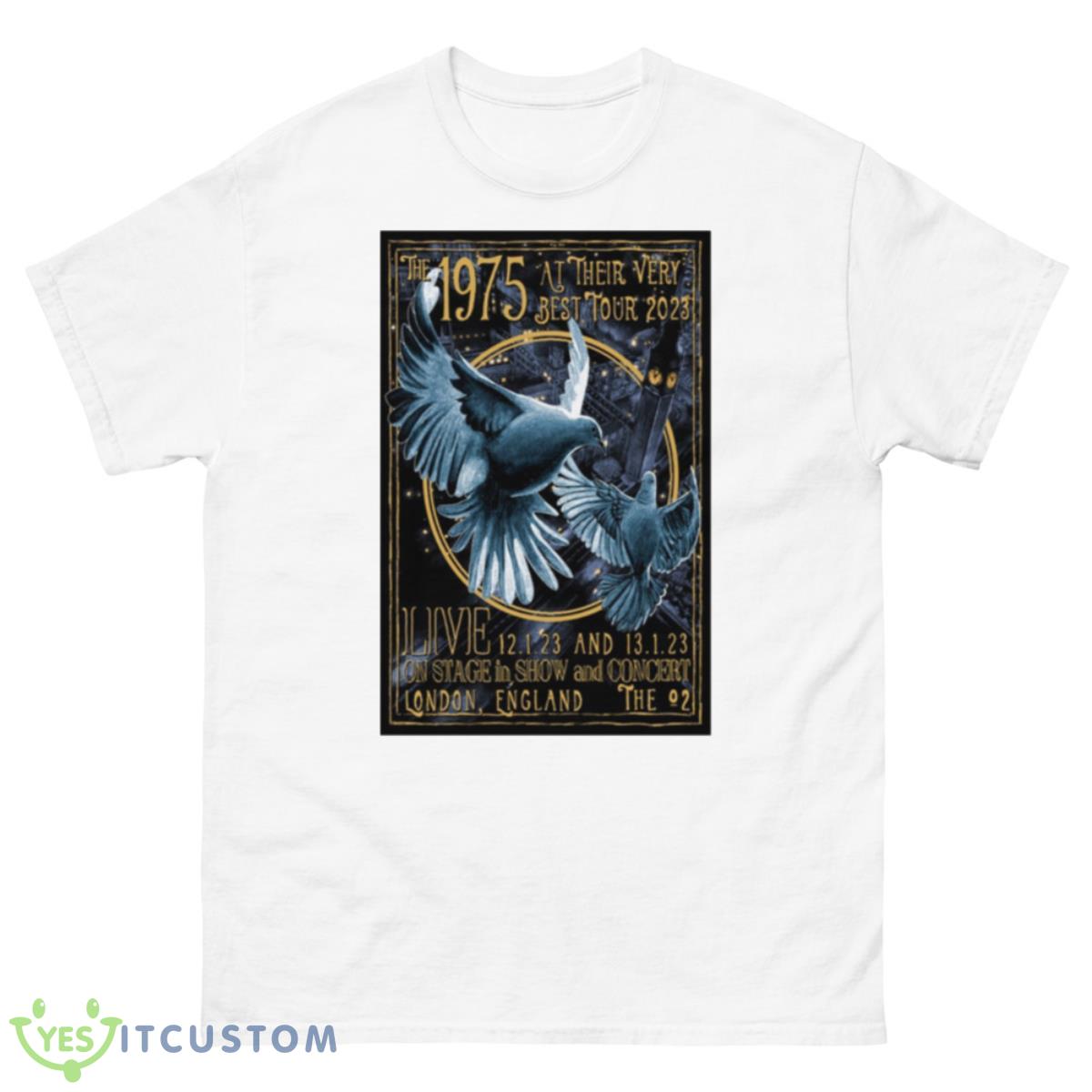 The 1975 London 2023 Jan 12th & 13th The O2 Arena England On Stage In Show And Concert Shirt 10 The 1975 London 2023 Jan 12th & 13th The O2 Arena England On Stage In Show And Concert Shirt - 500 Men’s Classic Tee Gildan