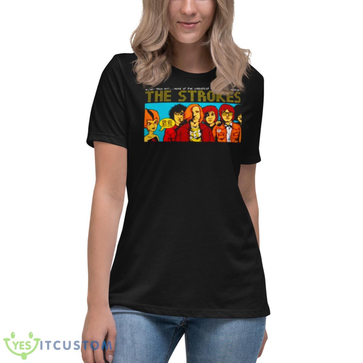 The Band Live Nyc Masjanu 2023 New Tour Shirt 6 The Band Live Nyc Masjanu 2023 New Tour Shirt - Women's Relaxed Short Sleeve Jersey Tee