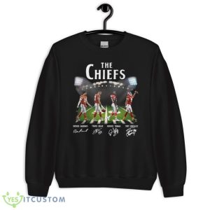 The Chiefs Abbey Road Patrick Mahomes Travis Kelce Walking Signatures Shirt Product Photo 3
