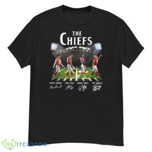 The Chiefs Abbey Road Patrick Mahomes Travis Kelce Walking Signatures Shirt Product Photo 6