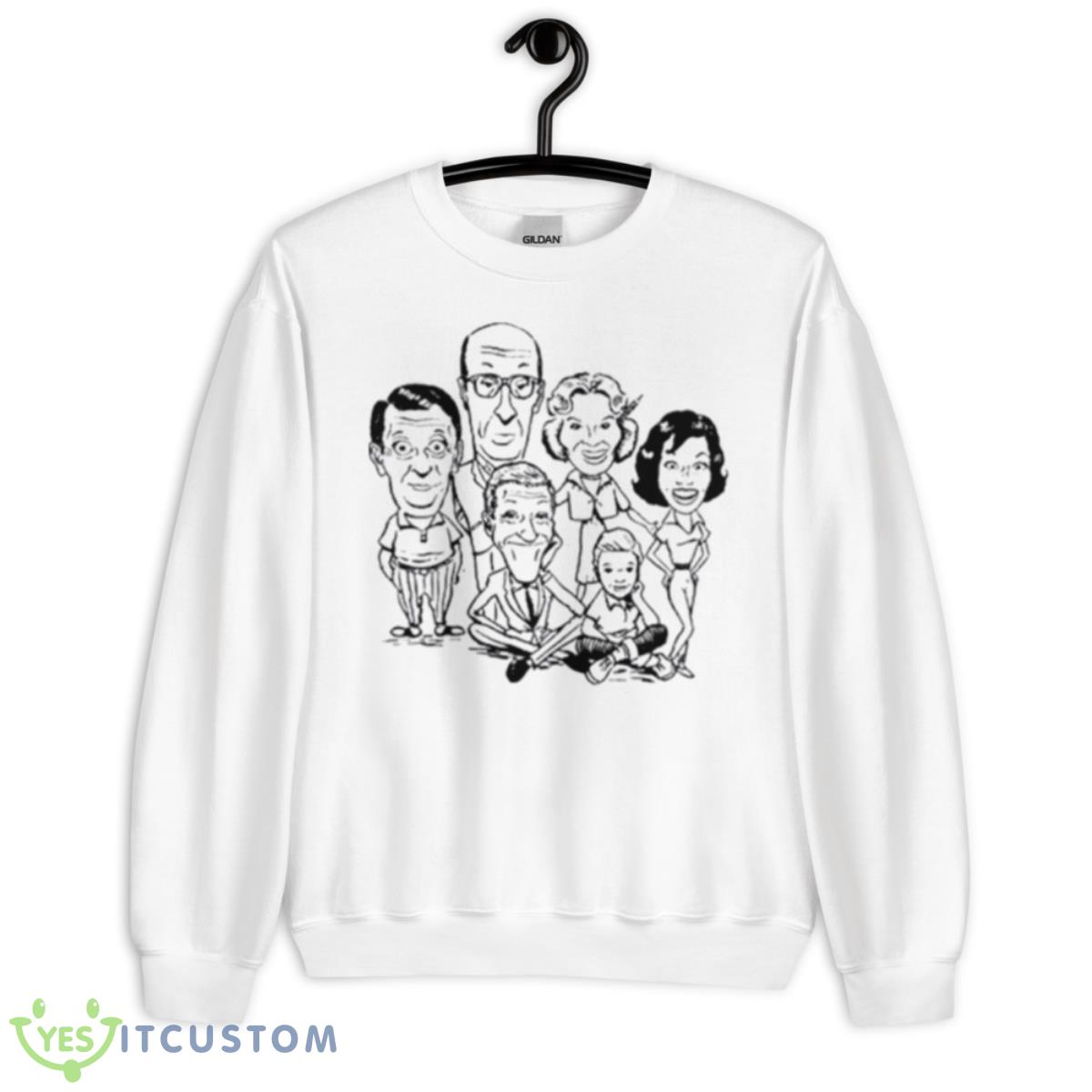 The Dick Van Dyke Show Caricature Shirt 11 The Dick Van Dyke Show Caricature Shirt - Unisex Heavy Blend Crewneck Sweatshirt