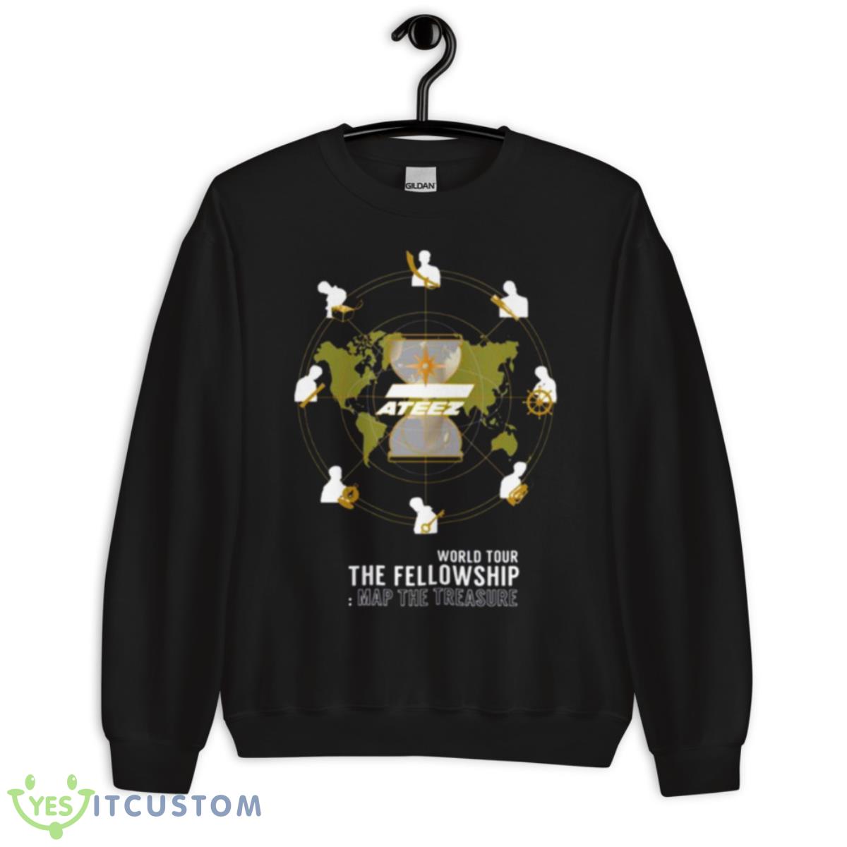 The Fellowship Map The Treasure Ateez Shirt 3 The Fellowship Map The Treasure Ateez Shirt - Unisex Crewneck Sweatshirt