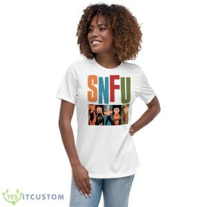 The Four Colors Snfu Cannibal Cafe Shirt 9 The Four Colors Snfu Cannibal Cafe Shirt - Women's Relaxed Short Sleeve Jersey Tee