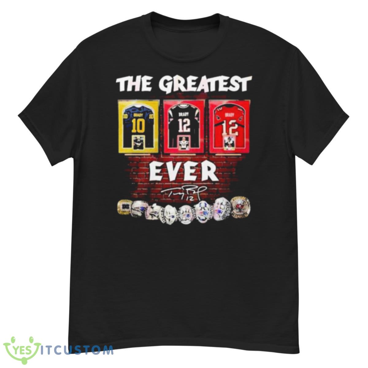 The Greatest 12 Tom Brady Ever Signatures Shirt 12 The Greatest 12 Tom Brady Ever Signatures Shirt - G500 Men’s Classic T-Shirt
