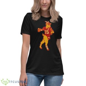 The Kc Goat Patrick Mahomes Football Champions Shirt - Women's Relaxed Short Sleeve Jersey Tee