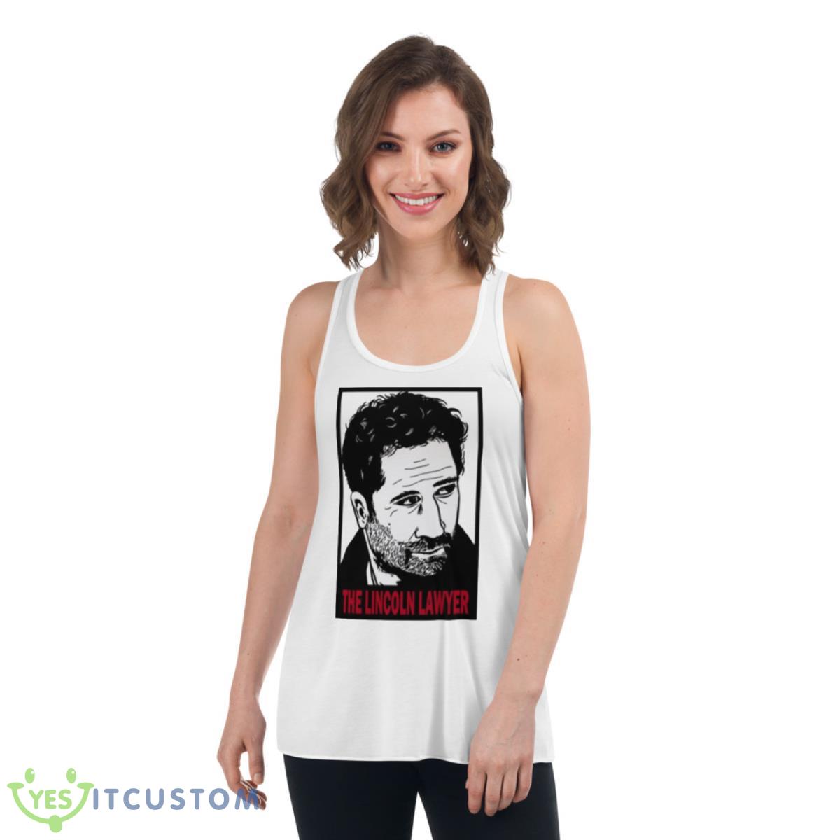 The Lincoln Lawyer Black And White Design Shirt 4 The Lincoln Lawyer Black And White Design Shirt - Women's Flowy Racerback Tank