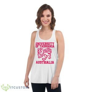 The Lion Logo University Of Tasmania Shirt - Women's Flowy Racerback Tank
