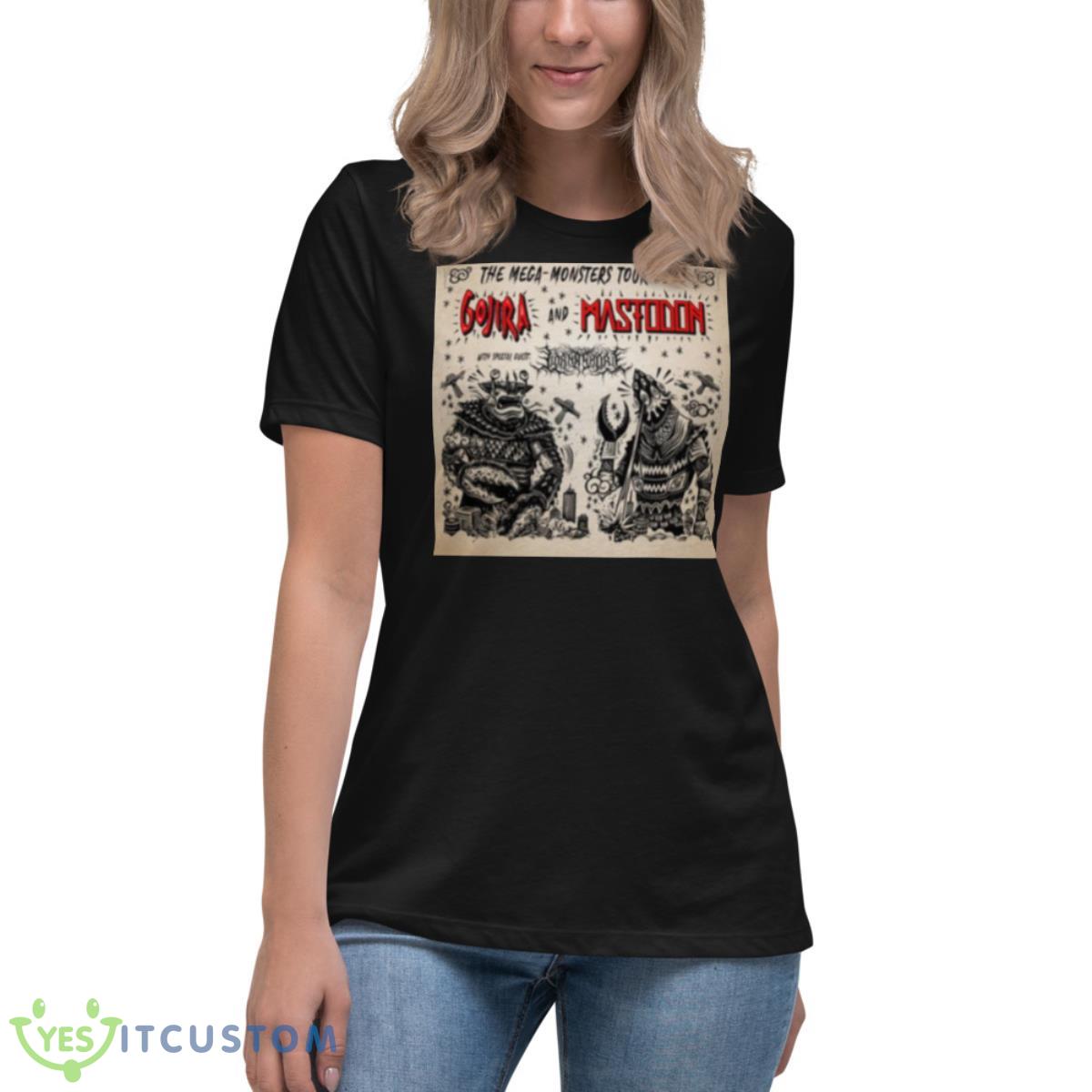 The Mega Monsters 2023 New Tour Shirt 6 The Mega Monsters 2023 New Tour Shirt - Women's Relaxed Short Sleeve Jersey Tee