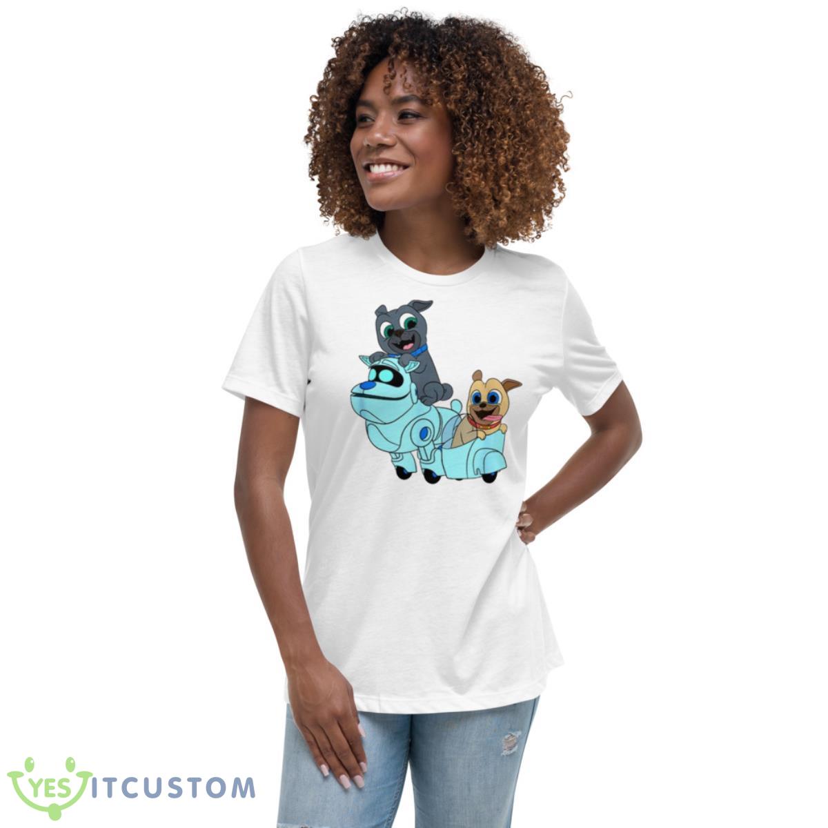 The Robot Puppy Dog Pals Shirt 5 The Robot Puppy Dog Pals Shirt - Women's Relaxed Short Sleeve Jersey Tee