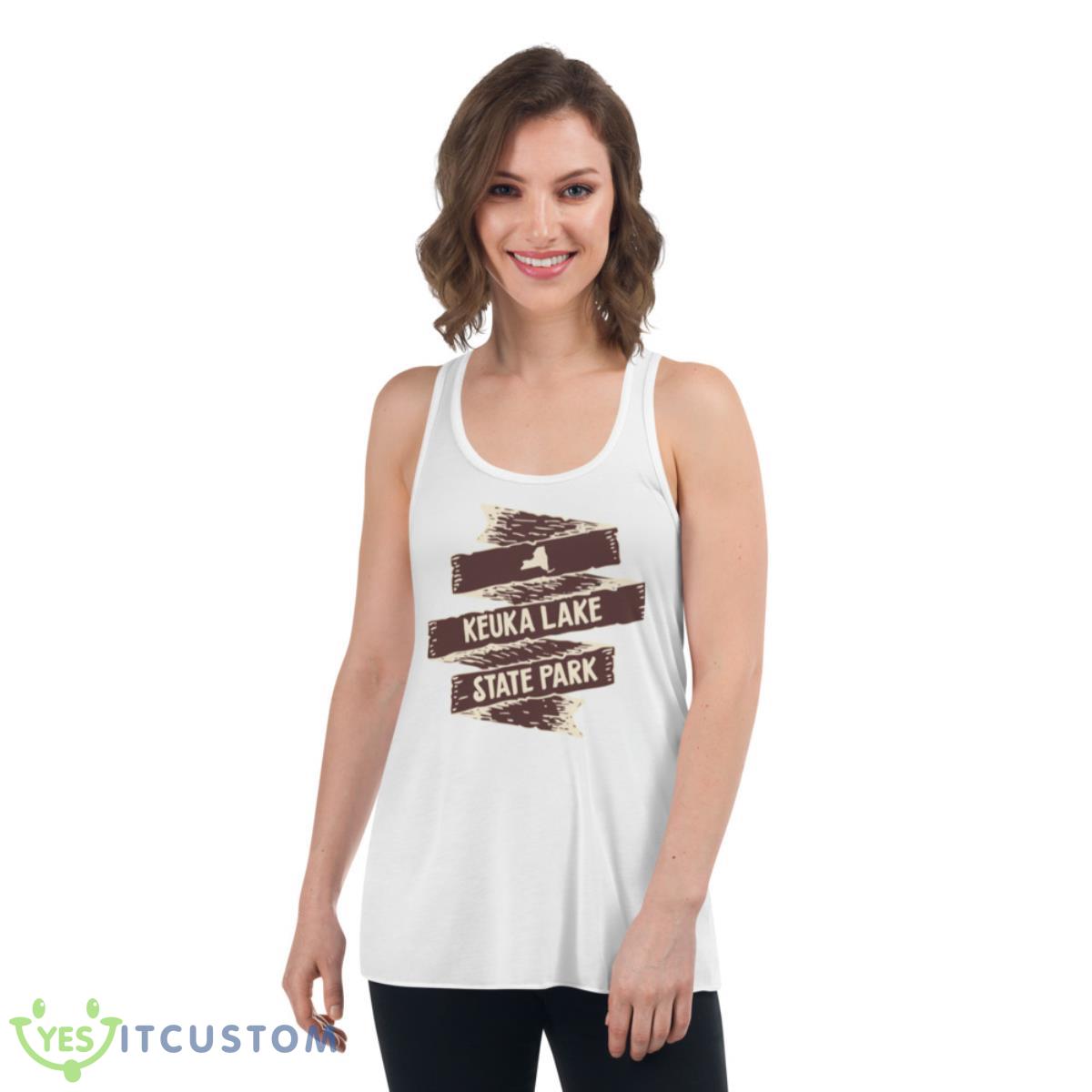 The State Park Keuka Lake State Ny Wilderness Shirt 4 The State Park Keuka Lake State Ny Wilderness Shirt - Women's Flowy Racerback Tank
