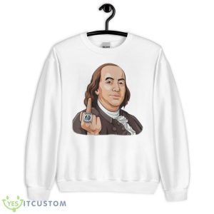 The Tape Don’t Lie Benjamin Franklin Middle Finger Shirt - Unisex Heavy Blend Crewneck Sweatshirt