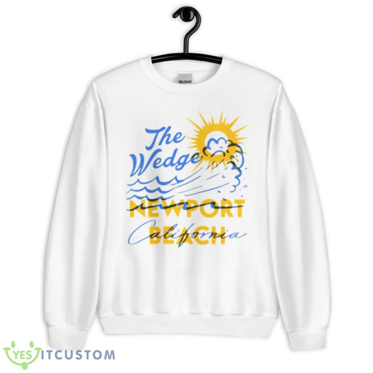 The Wedge Newport Beach CA Shirt 2 The Wedge Newport Beach CA Shirt - Unisex Heavy Blend Crewneck Sweatshirt