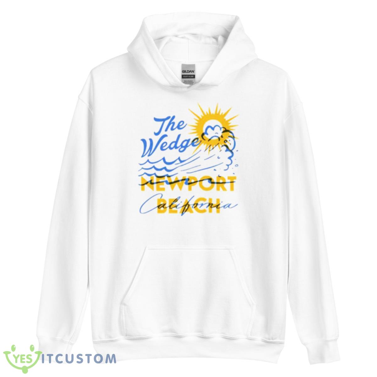The Wedge Newport Beach CA Shirt 3 The Wedge Newport Beach CA Shirt - Unisex Heavy Blend Hooded Sweatshirt