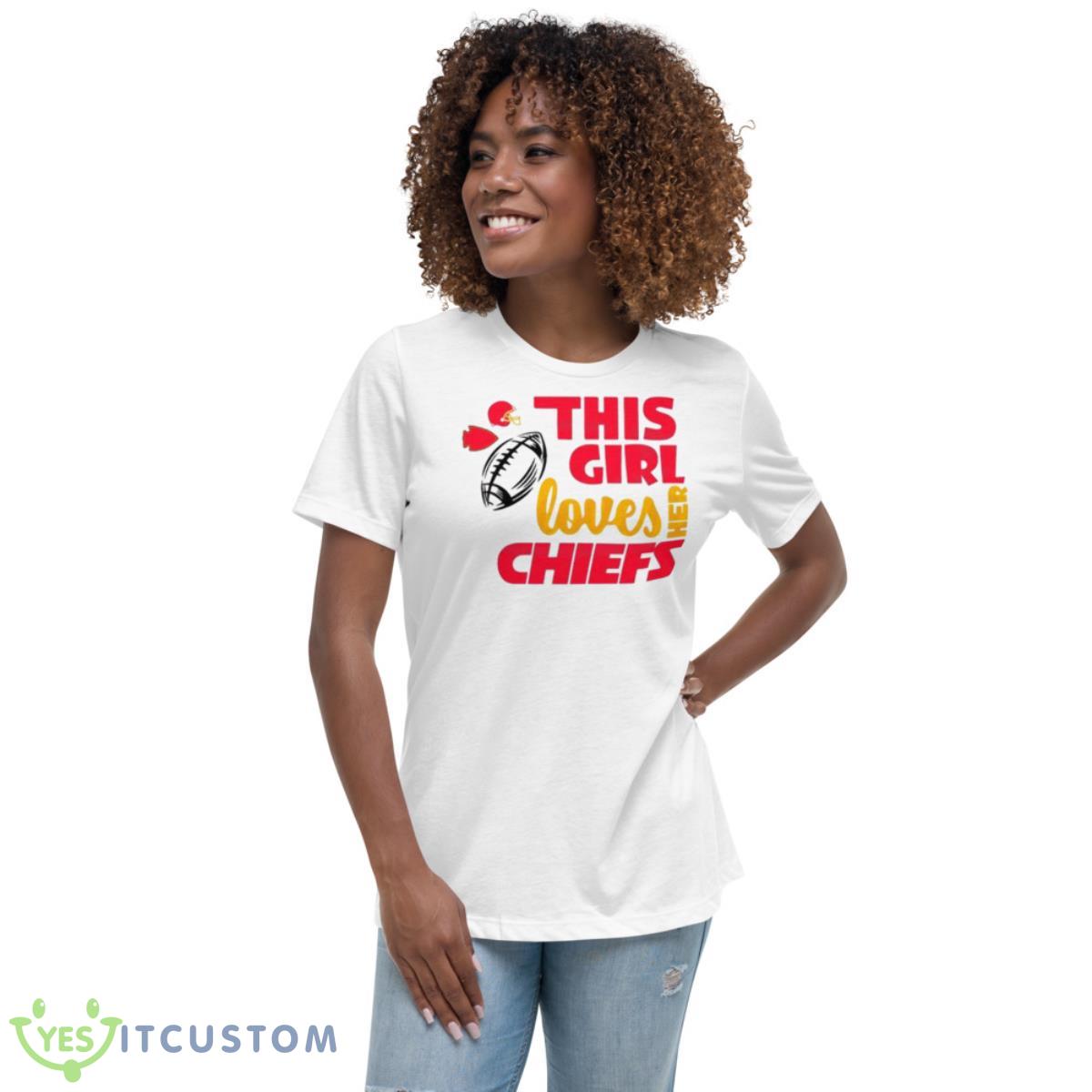 This Girl Loves Her Chiefs Shirt 5 This Girl Loves Her Chiefs Shirt - Women's Relaxed Short Sleeve Jersey Tee