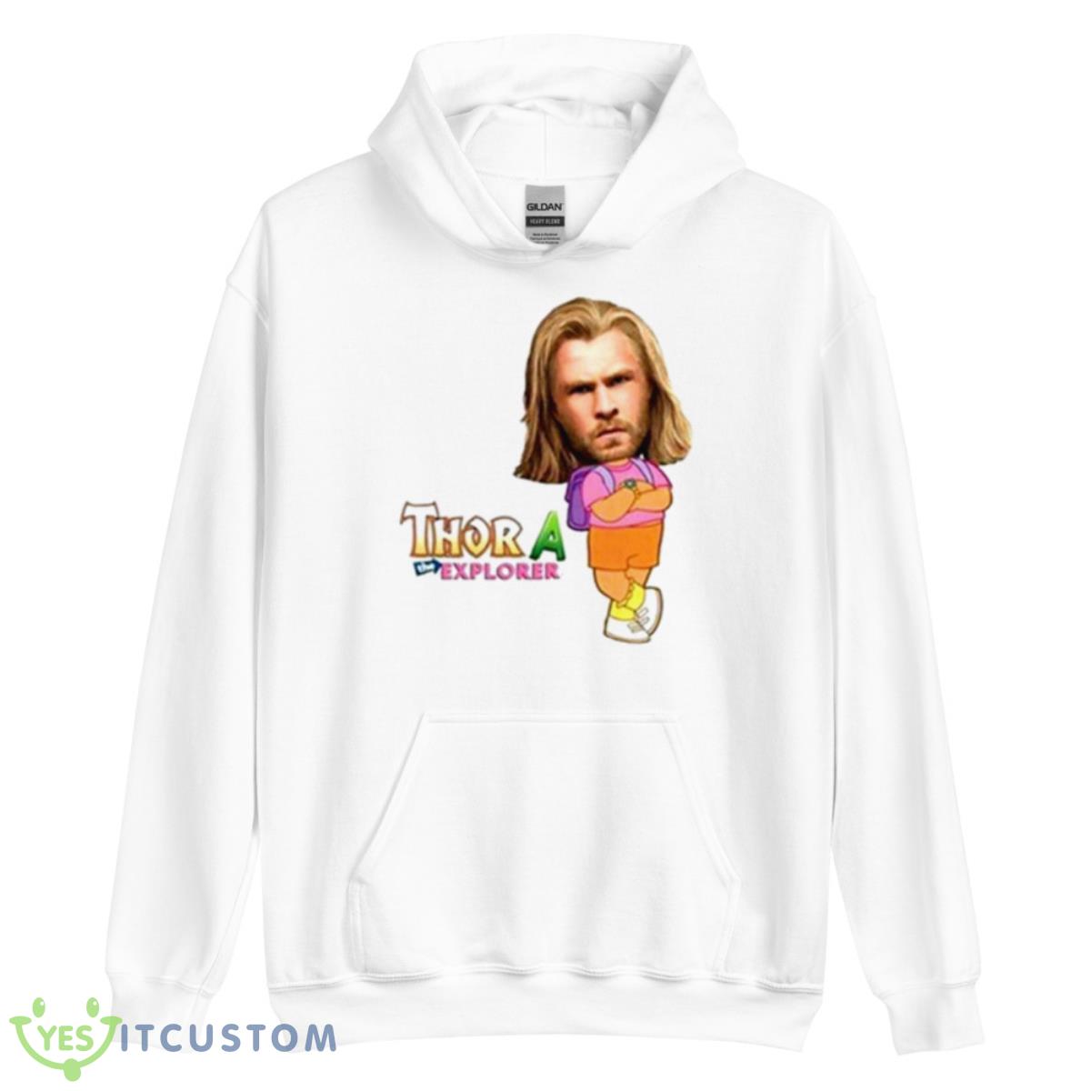 Thor A The Explorer Parody Shirt 3 Thor A The Explorer Parody Shirt - Unisex Heavy Blend Hooded Sweatshirt