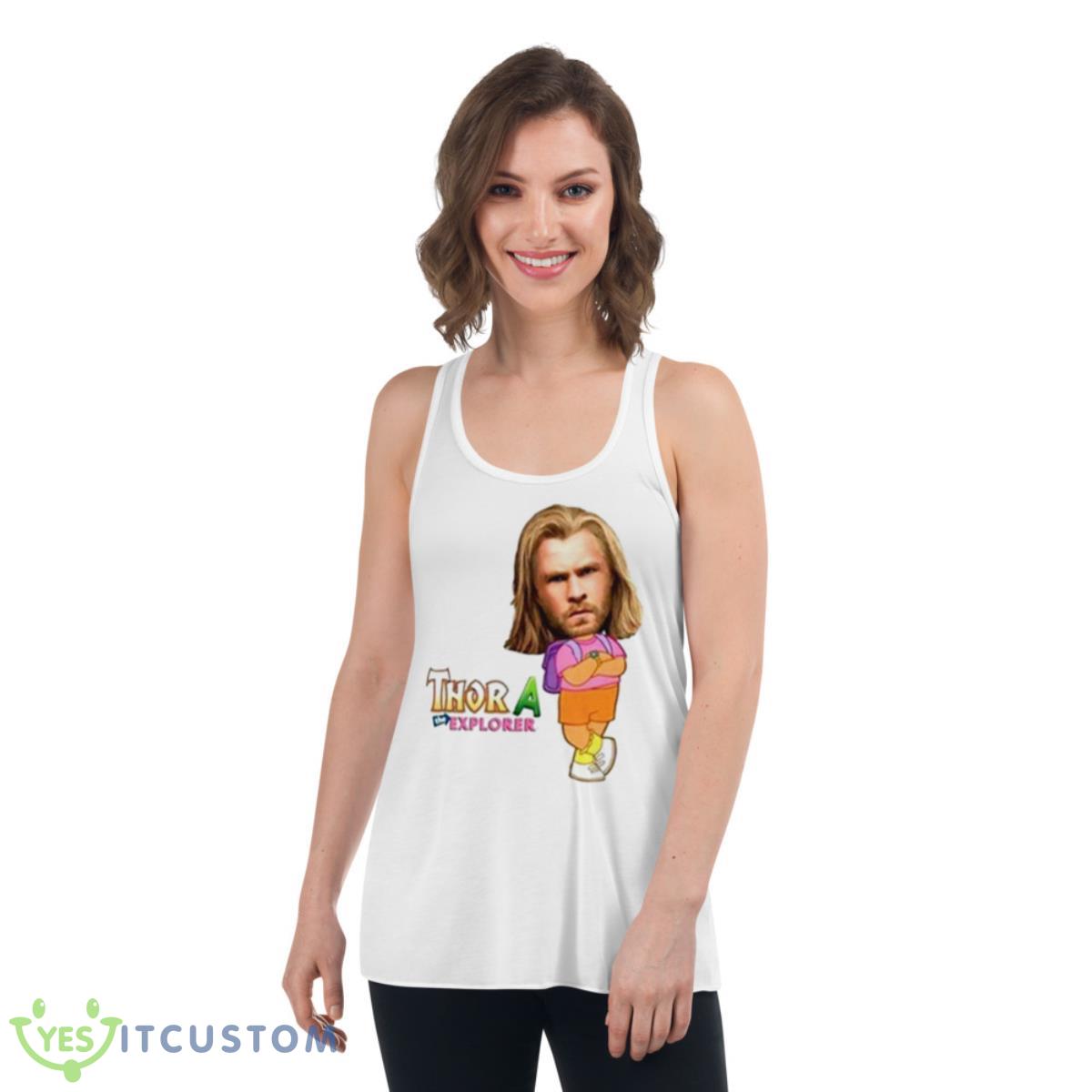 Thor A The Explorer Parody Shirt 4 Thor A The Explorer Parody Shirt - Women's Flowy Racerback Tank