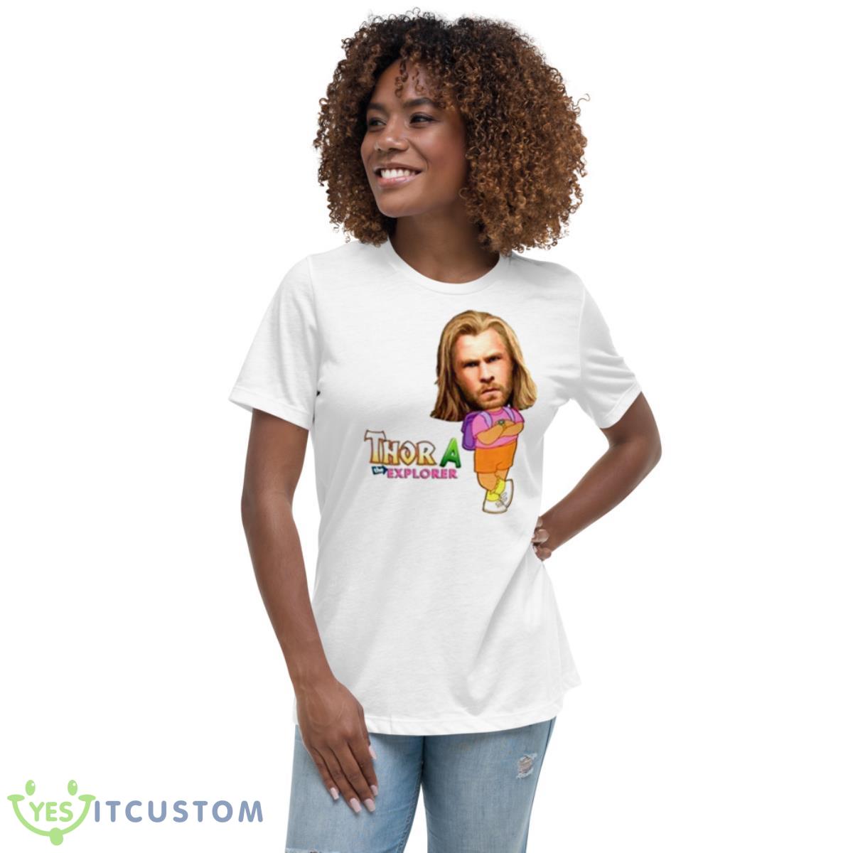 Thor A The Explorer Parody Shirt 5 Thor A The Explorer Parody Shirt - Women's Relaxed Short Sleeve Jersey Tee
