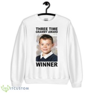 Three Time Grammy Award Winner Shirt - Unisex Heavy Blend Crewneck Sweatshirt