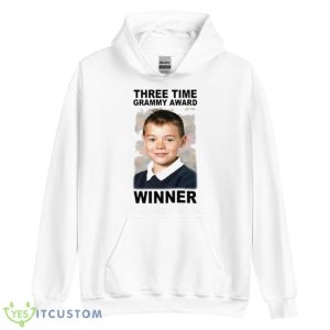 Three Time Grammy Award Winner Shirt 7 Three Time Grammy Award Winner Shirt - Unisex Heavy Blend Hooded Sweatshirt