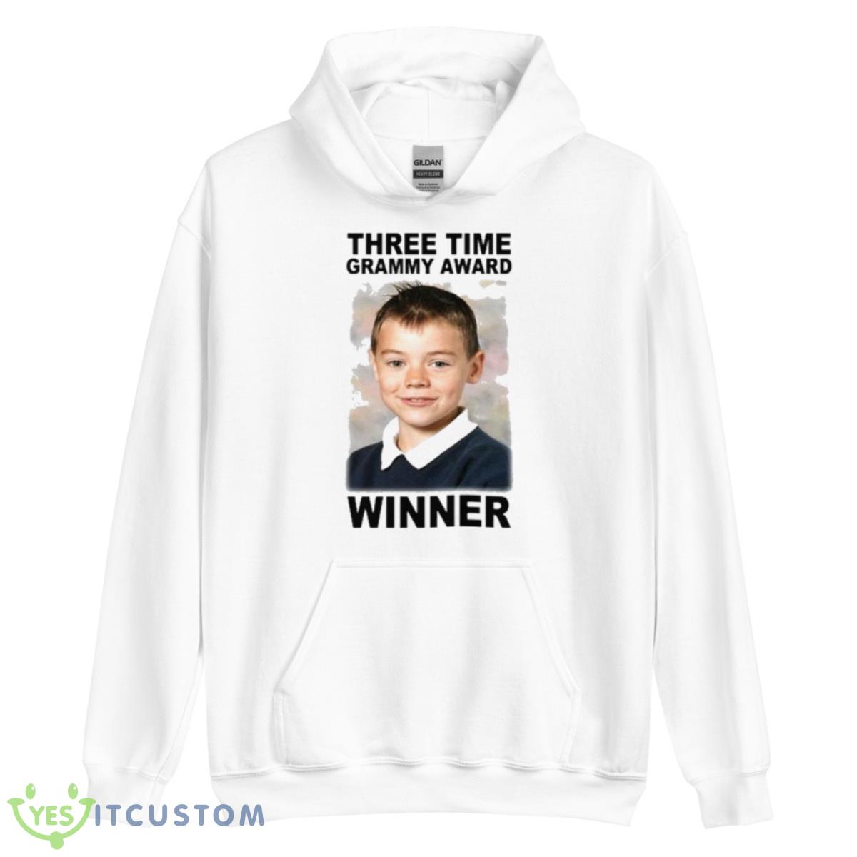 Three Time Grammy Award Winner Shirt 3 Three Time Grammy Award Winner Shirt - Unisex Heavy Blend Hooded Sweatshirt