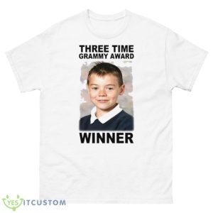 Three Time Grammy Award Winner Shirt - 500 Men’s Classic Tee Gildan
