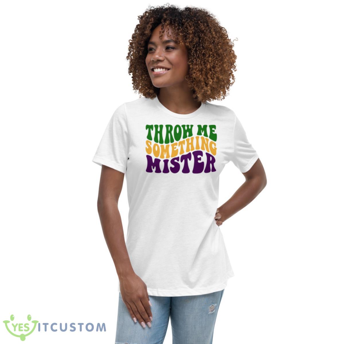 Throw Me Something Mister Vintage Shirt 5 Throw Me Something Mister Vintage Shirt - Women's Relaxed Short Sleeve Jersey Tee