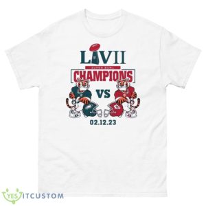 Tigers Eagles Vs Chiefs Super Bowl LVII Champions 2023 Shirt - 500 Men’s Classic Tee Gildan
