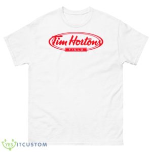 Tim Hortons Red Field Logo Shirt - 500 Men’s Classic Tee Gildan