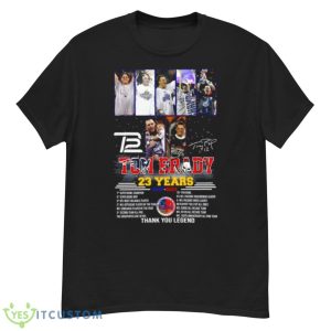 Tom Brady 23 Years 2000 2023 Thank You Legend Signature Shirt - G500 Men’s Classic T-Shirt
