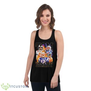 Tom Brady Goat 2023 Shirt - Women's Flowy Racerback Tank