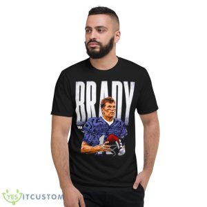 Tom Brady New England Statistics Bold Football Shirt - Short Sleeve T-Shirt