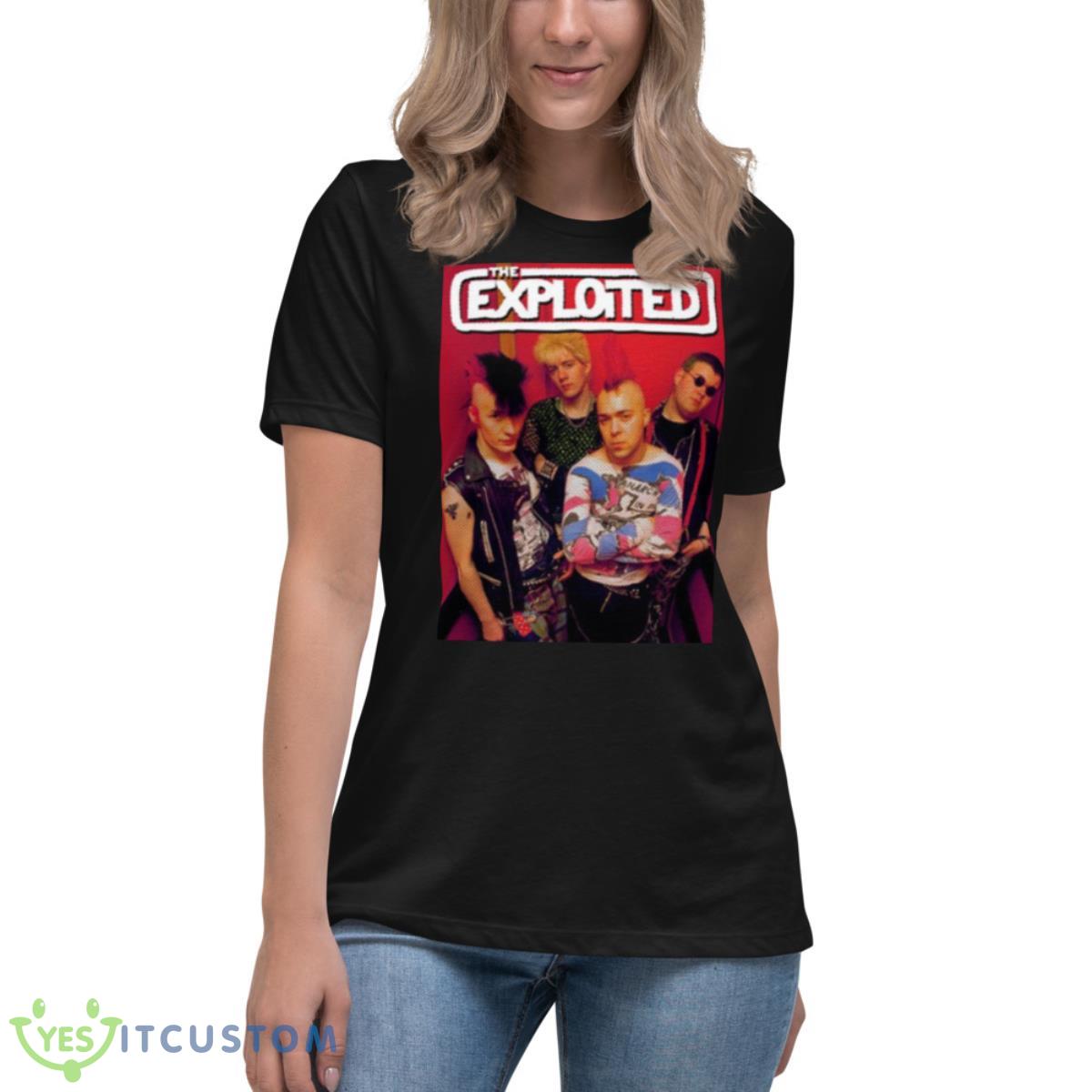 Top Merch The Exploited Fuck The System Shirt 6 Top Merch The Exploited Fuck The System Shirt - Women's Relaxed Short Sleeve Jersey Tee