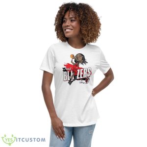 Trail Blazers Jerami Grant Shirt 9 Trail Blazers Jerami Grant Shirt - Women's Relaxed Short Sleeve Jersey Tee