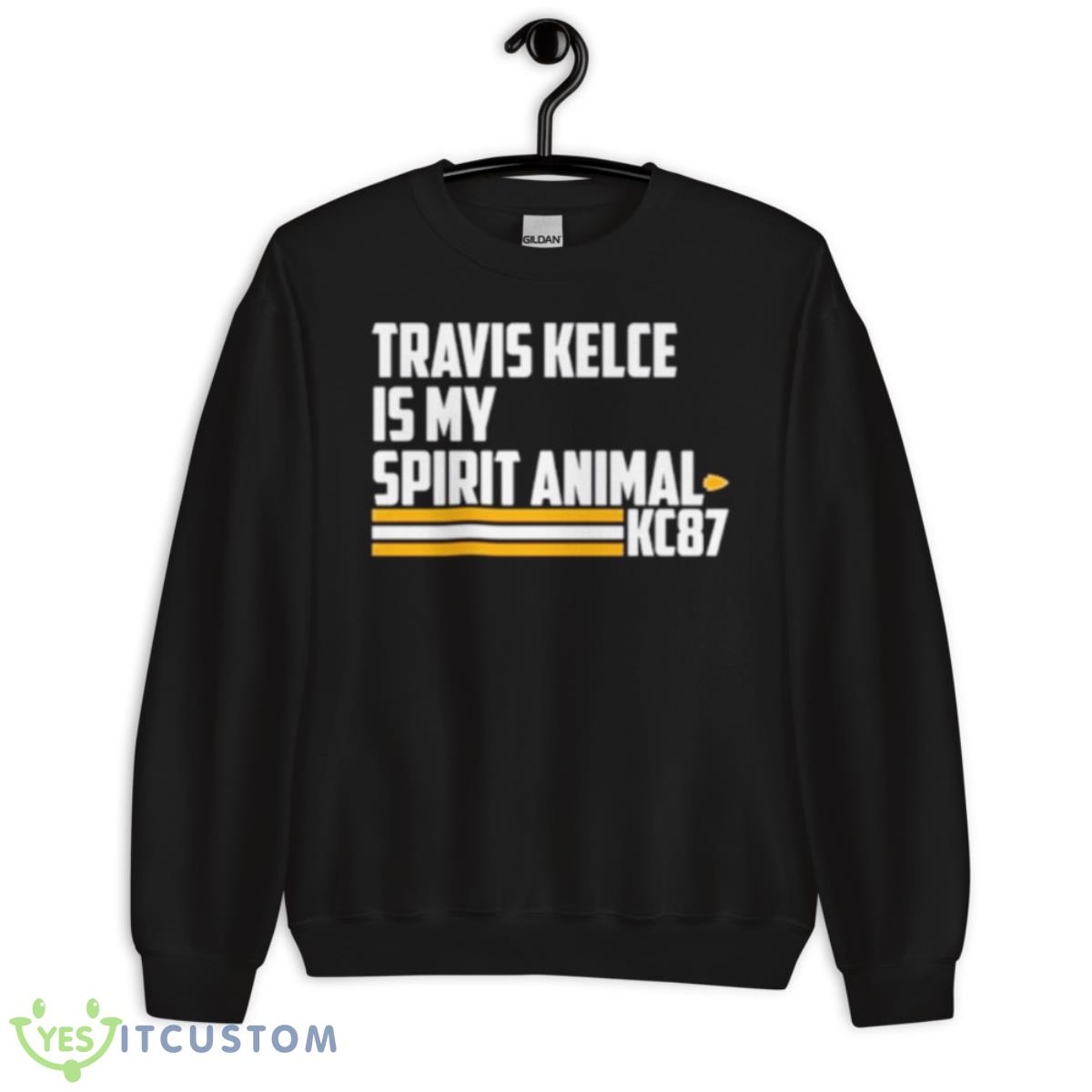 Travis Kelce Is My Spirit Animal Kc87 Shirt 3 Travis Kelce Is My Spirit Animal Kc87 Shirt - Unisex Crewneck Sweatshirt