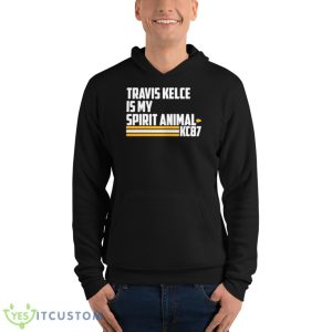Travis Kelce Is My Spirit Animal Kc87 Shirt 9 Travis Kelce Is My Spirit Animal Kc87 Shirt - Unisex Fleece Pullover Hoodie