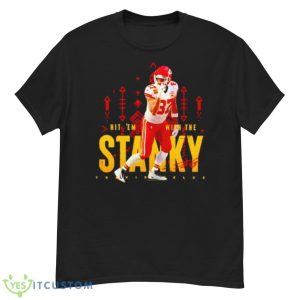 Travis Kelce KC Chiefs Hit ’em With The Stanky Leg Shirt - G500 Men’s Classic T-Shirt