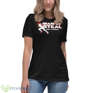 Trea Turner Man Of Steal Shirt - Women's Relaxed Short Sleeve Jersey Tee