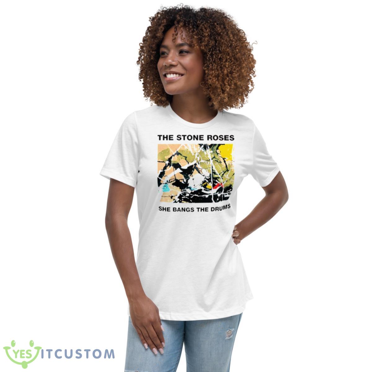 Trending She Bangs The Drums The Stone Roses Shirt 5 Trending She Bangs The Drums The Stone Roses Shirt - Women's Relaxed Short Sleeve Jersey Tee