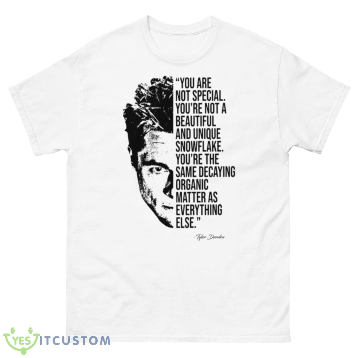 Tyler Durden Quotes Fight Club Brad PiShirt 10 Tyler Durden Quotes Fight Club Brad PiShirt - 500 Men’s Classic Tee Gildan