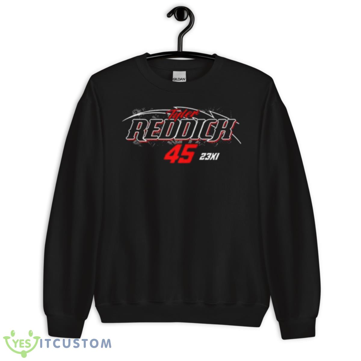Tyler Reddick 23XI Racing Black 2023 #45 Lifestyle Shirt 3 Tyler Reddick 23XI Racing Black 2023 #45 Lifestyle Shirt - Unisex Crewneck Sweatshirt