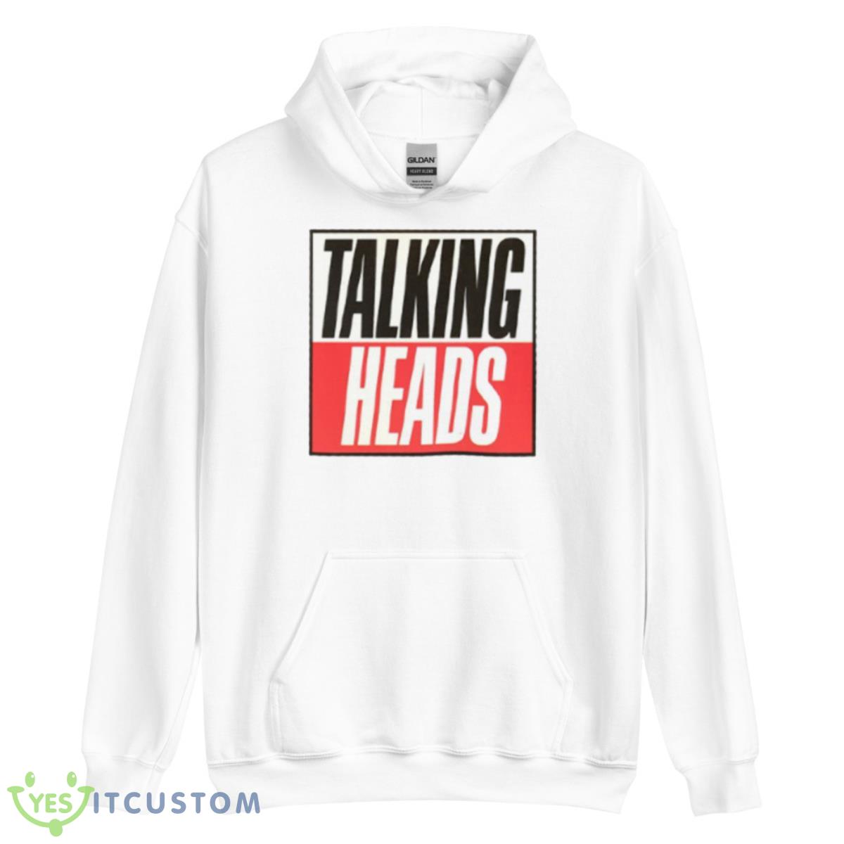 Typographic Logo Of The Talking Heads Shirt 3 Typographic Logo Of The Talking Heads Shirt - Unisex Heavy Blend Hooded Sweatshirt