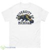 University Of Michigan Wolverines Shirt - 500 Men’s Classic Tee Gildan