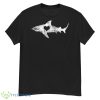Vintage Shark Silhouette Hammerhead Shark Tiger Shark Heart Shirt - G500 Men’s Classic T-Shirt