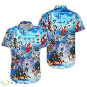 Aloha Christmas With Skeleton Button Down Shirts Best Beach Gift Ideas 9 Aloha Christmas With Skeleton Button Down Shirts Best Beach Gift Ideas Product Photo 3