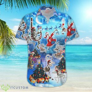 Aloha Christmas With Skeleton Button Down Shirts Best Beach Gift Ideas 10 Aloha Christmas With Skeleton Button Down Shirts Best Beach Gift Ideas Product Photo 4